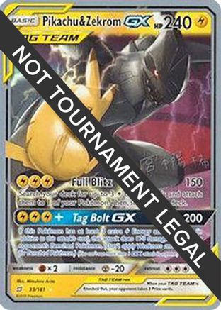 Pikachu & Zekrom GX - 2019 (Haruki Miyamoto) 33 - World Championship Decks-1