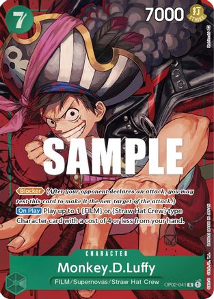 Monkey.D.Luffy (041) (Alternate Art) (OP02-041) - Paramount War Foil-1