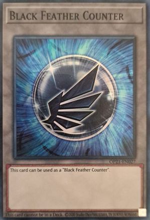 Black Feather Counter (OP21-EN027) - OTS Tournament Pack 21 Unlimited-1