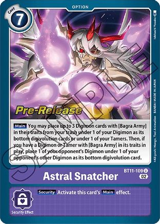 Astral Snatcher (BT11-109) - Dimensional Phase Pre-Release Cards Foil-1