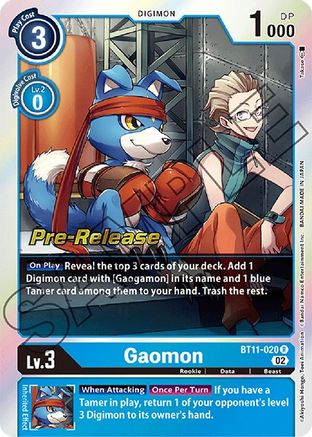 Gaomon (BT11-020) - Dimensional Phase Pre-Release Cards Foil-1