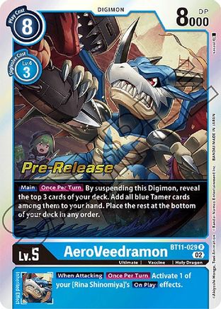 AeroVeedramon (BT11-029) - Dimensional Phase Pre-Release Cards Foil-1