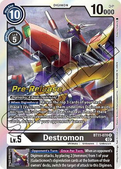 Destromon (BT11-070) - Dimensional Phase Pre-Release Cards Foil-1
