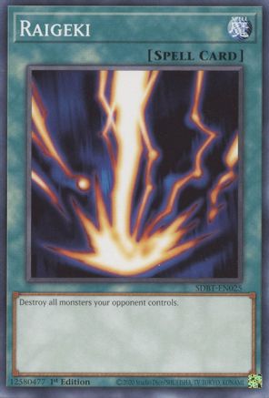 Raigeki (SDBT-EN025) - Structure Deck: Beware of Traptrix 1st Edition-1