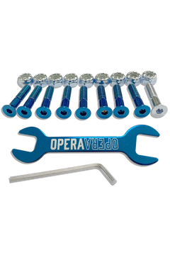 Opera Allen Hardware - Blue/Silver (7/8")-2