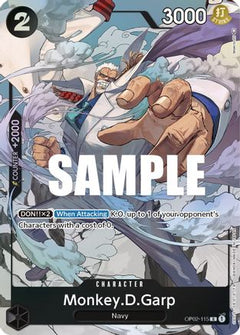 Monkey.D.Garp (115) (Alternate Art) (OP02-115) - Paramount War Foil-1