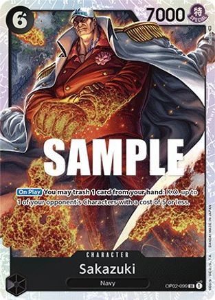 Sakazuki (OP02-099) - Paramount War Foil-1
