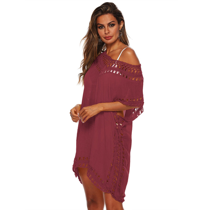 Beach bikini blouse-6