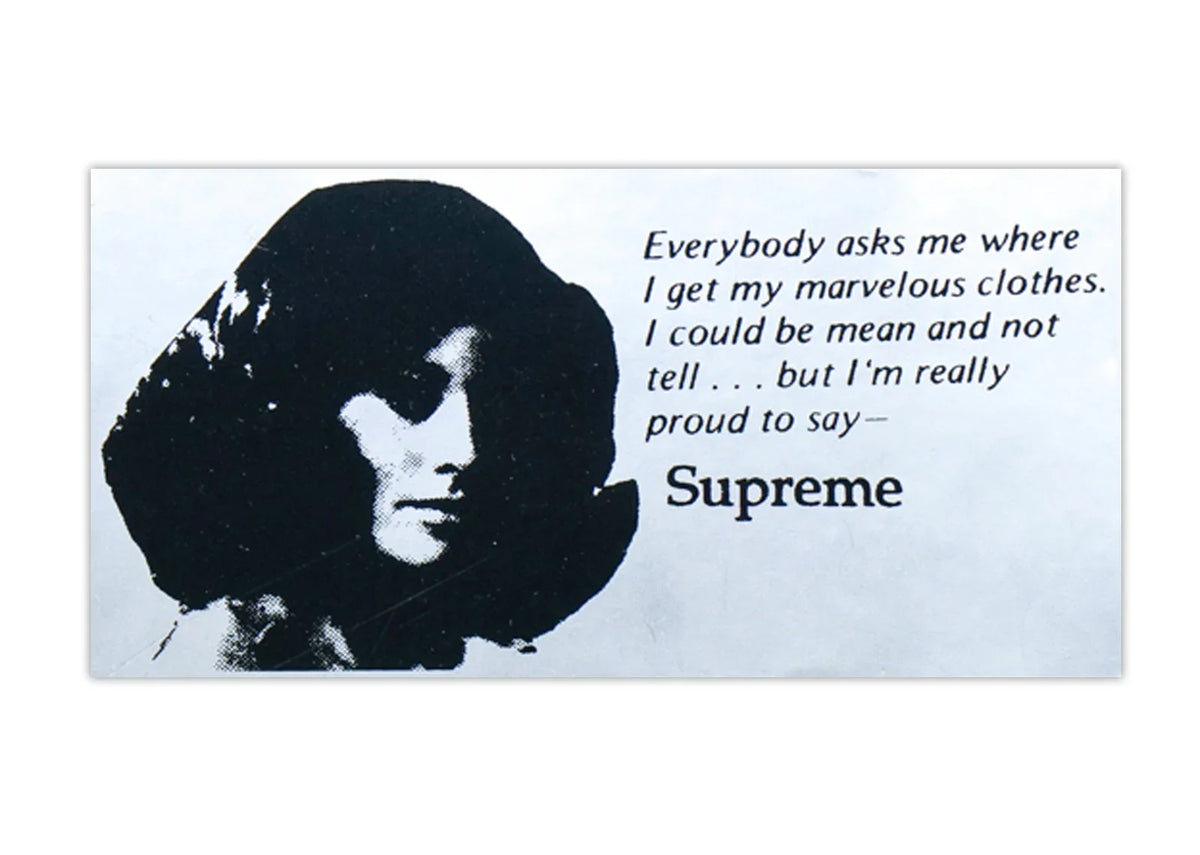 Supreme 'Everybody Asks Me' Sticker - Silver-1