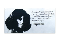 Supreme 'Everybody Asks Me' Sticker - Silver-1
