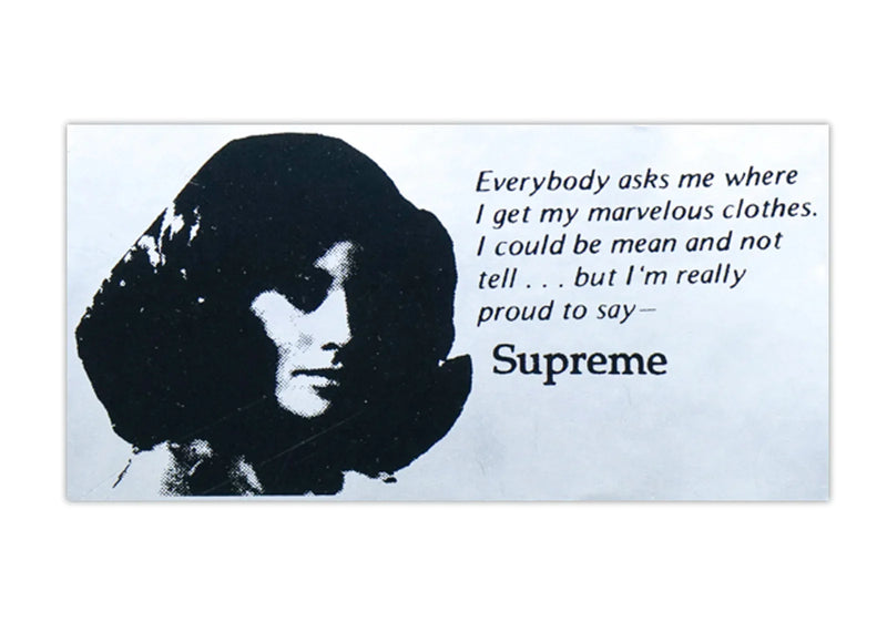Supreme 'Everybody Asks Me' Sticker - Silver-1