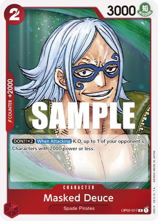 Masked Deuce (OP02-017) - Paramount War Foil-1