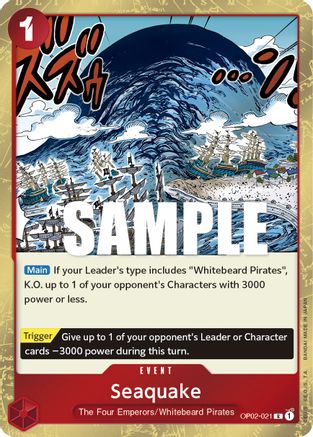 Seaquake (OP02-021) - Paramount War Foil-1