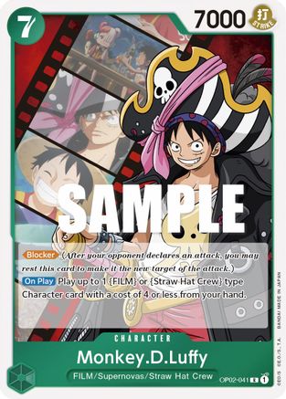 Monkey.D.Luffy (041) (OP02-041) - Paramount War-1