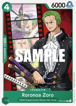 Roronoa Zoro (OP02-043) - Paramount War-1