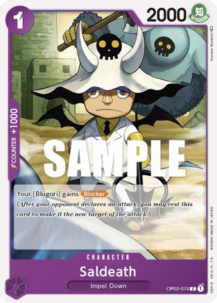 Saldeath (OP02-074) - Paramount War-1