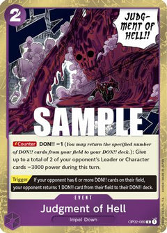 Judgment of Hell (OP02-089) - Paramount War Foil-1