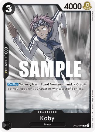 Koby (OP02-098) - Paramount War Foil-1