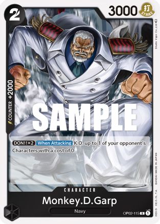 Monkey.D.Garp (115) (OP02-115) - Paramount War Foil-1