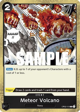 Meteor Volcano (OP02-119) - Paramount War Foil-1