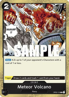 Meteor Volcano (OP02-119) - Paramount War Foil-1