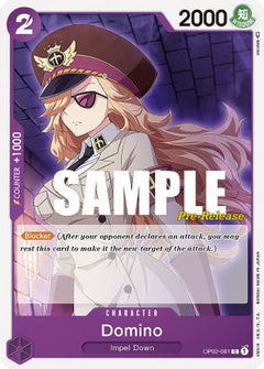 Domino (OP02-081) - Paramount War Pre-Release Cards-1