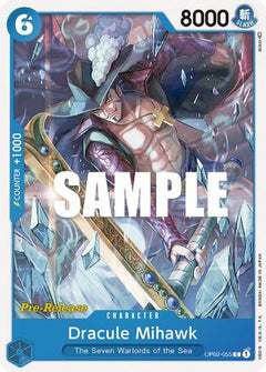 Dracule Mihawk (OP02-055) - Paramount War Pre-Release Cards-1