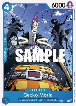 Gecko Moria (OP02-054) - Paramount War Pre-Release Cards-1