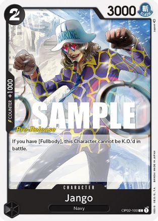 Jango (OP02-100) - Paramount War Pre-Release Cards-1