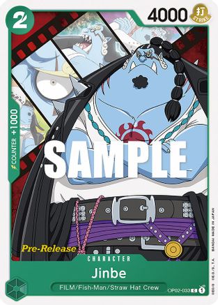 Jinbe (OP02-033) - Paramount War Pre-Release Cards-1