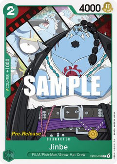 Jinbe (OP02-033) - Paramount War Pre-Release Cards-1