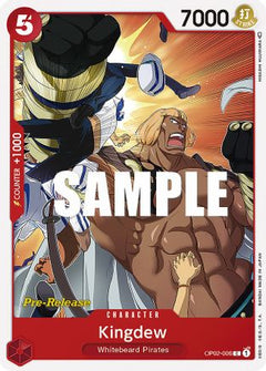Kingdew (OP02-006) - Paramount War Pre-Release Cards-1