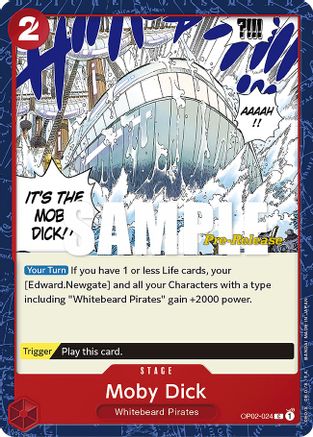 Moby Dick (OP02-024) - Paramount War Pre-Release Cards-1