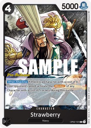 Strawberry (OP02-101) - Paramount War Pre-Release Cards-1