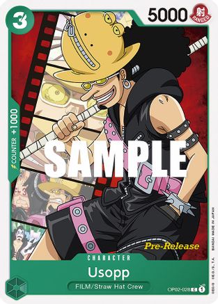 Usopp (OP02-028) - Paramount War Pre-Release Cards-1