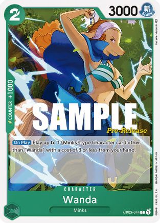 Wanda (OP02-044) - Paramount War Pre-Release Cards-1