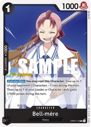 Bell-mere (OP02-112) - Paramount War Pre-Release Cards-1