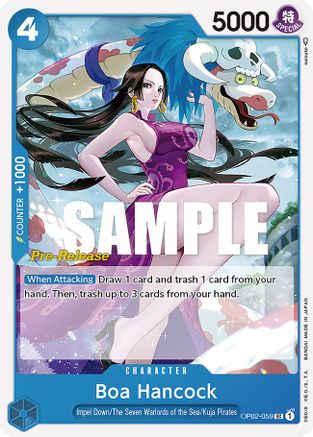 Boa Hancock (OP02-059) - Paramount War Pre-Release Cards-1