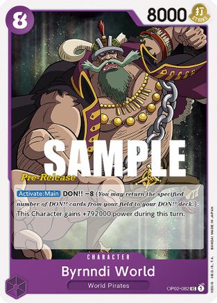 Byrnndi World (OP02-082) - Paramount War Pre-Release Cards-1