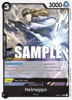 Helmeppo (OP02-113) - Paramount War Pre-Release Cards-1