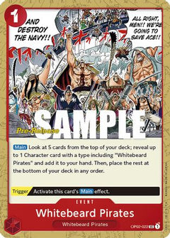 Whitebeard Pirates (OP02-022) - Paramount War Pre-Release Cards-1