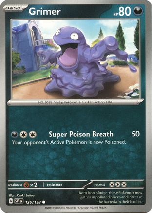 Grimer 126 - SV01 Scarlet & Violet Base Set Reverse Holofoil-1