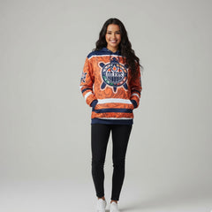 Iconic Blue & Orange Hoodie-1