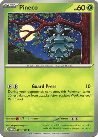 Pineco 1 - SV01 Scarlet & Violet Base Set Reverse Holofoil-1
