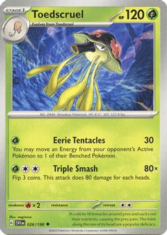 Toedscruel 26 - SV01 Scarlet & Violet Base Set Reverse Holofoil-1