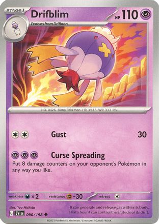 Drifblim 90 - SV01 Scarlet & Violet Base Set Reverse Holofoil-1