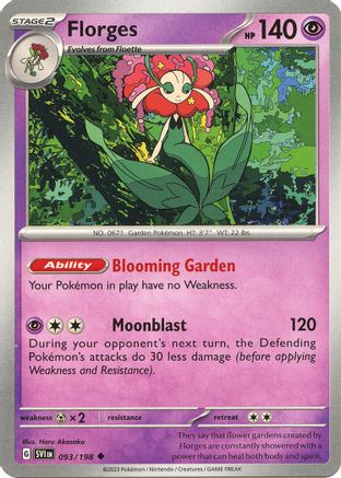Florges 93 - SV01 Scarlet & Violet Base Set Reverse Holofoil-1
