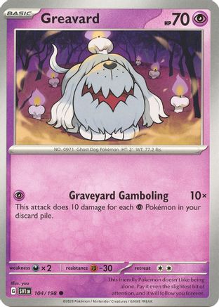 Greavard - 104/198 104 - SV01 Scarlet & Violet Base Set Reverse Holofoil-1