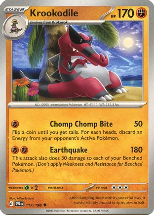 Krookodile 117 - SV01 Scarlet & Violet Base Set-1