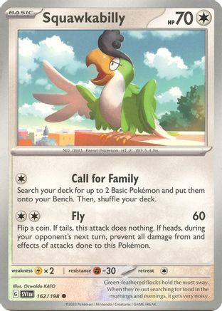 Squawkabilly 162 - SV01 Scarlet & Violet Base Set Reverse Holofoil-1